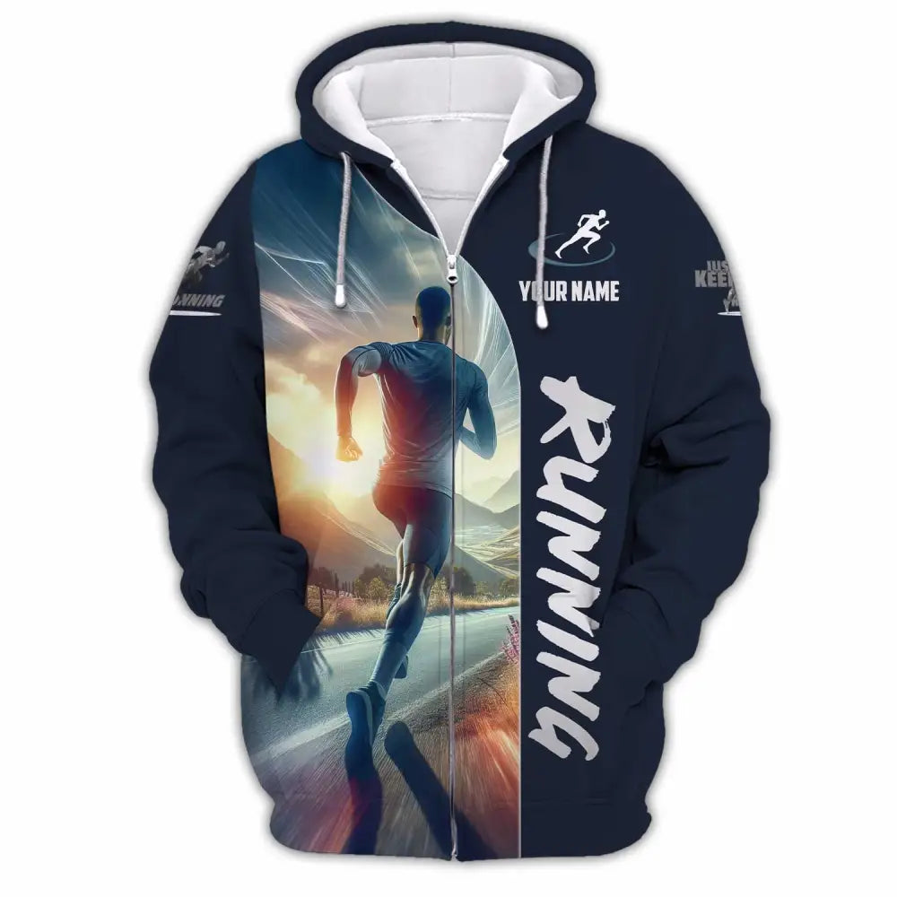 Men Shirt - Custom Running Lover Shirt Zipper Hoodie / S T-shirt