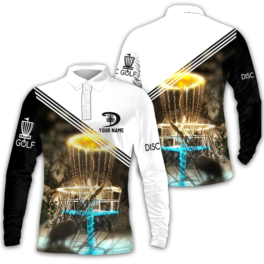 Unisex Shirt - Custom Disc Golf Shirt Long Sleeve Polo / S T-shirt