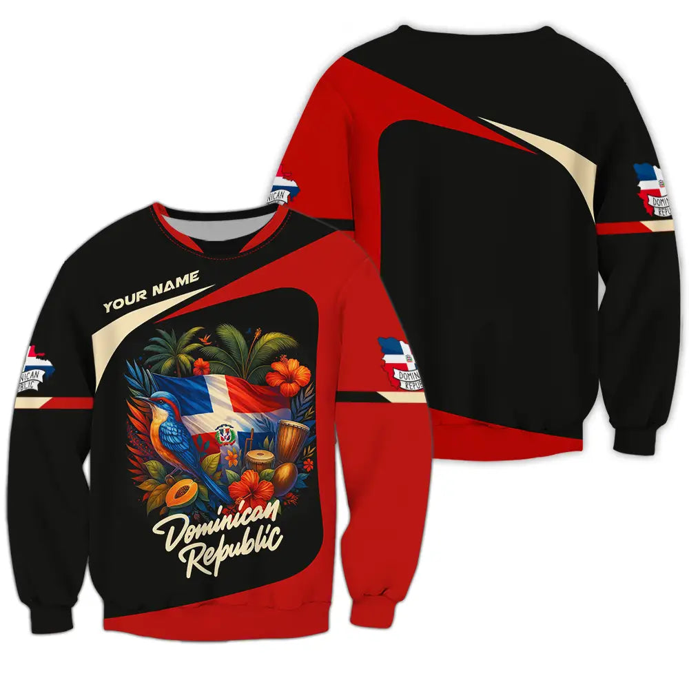 Unisex Shirt - Custom Dominican Republic Shirt Long Sleeve / S T-shirt