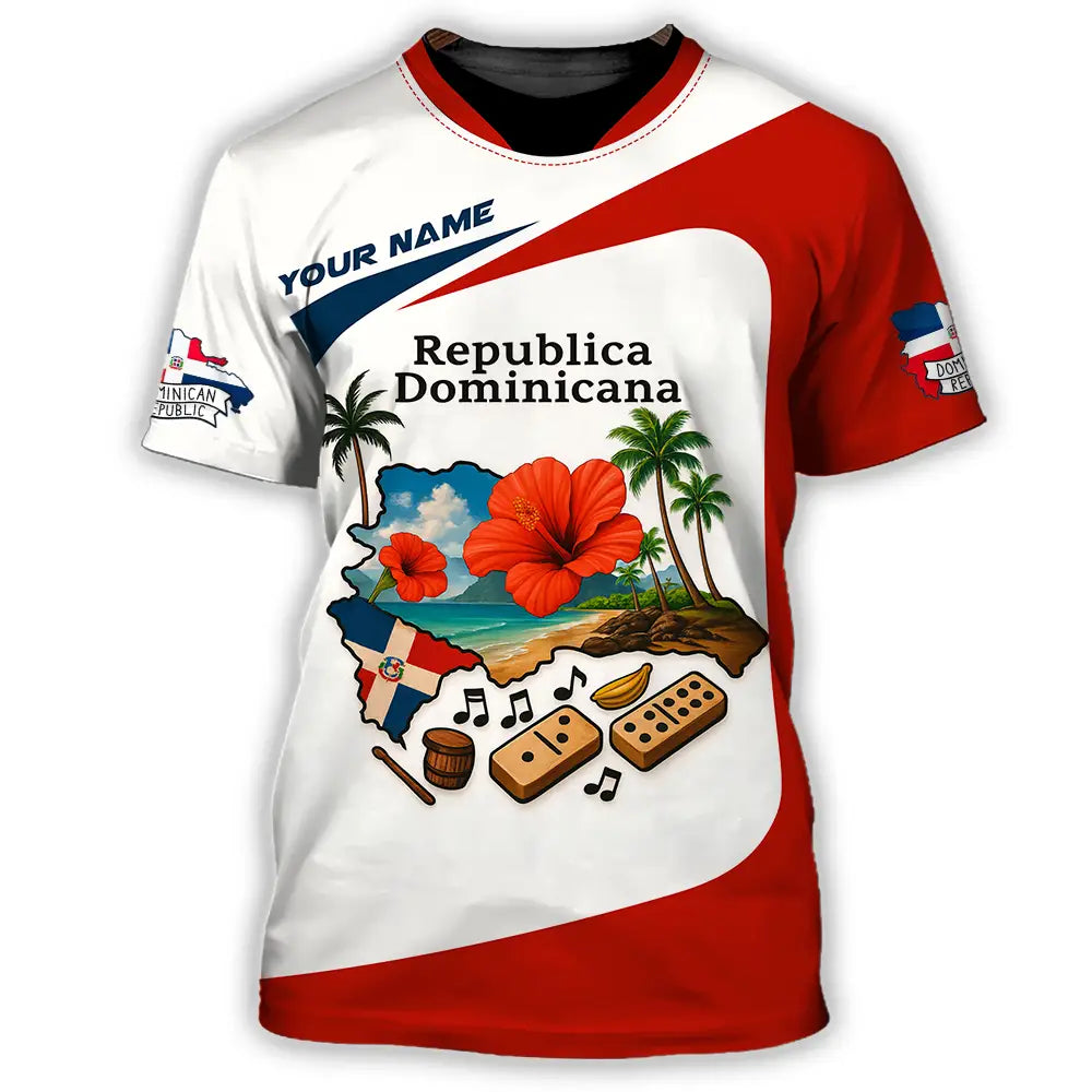 Unisex Shirt - Custom Republic Dominicana Shirt T-Shirt / S T-shirt