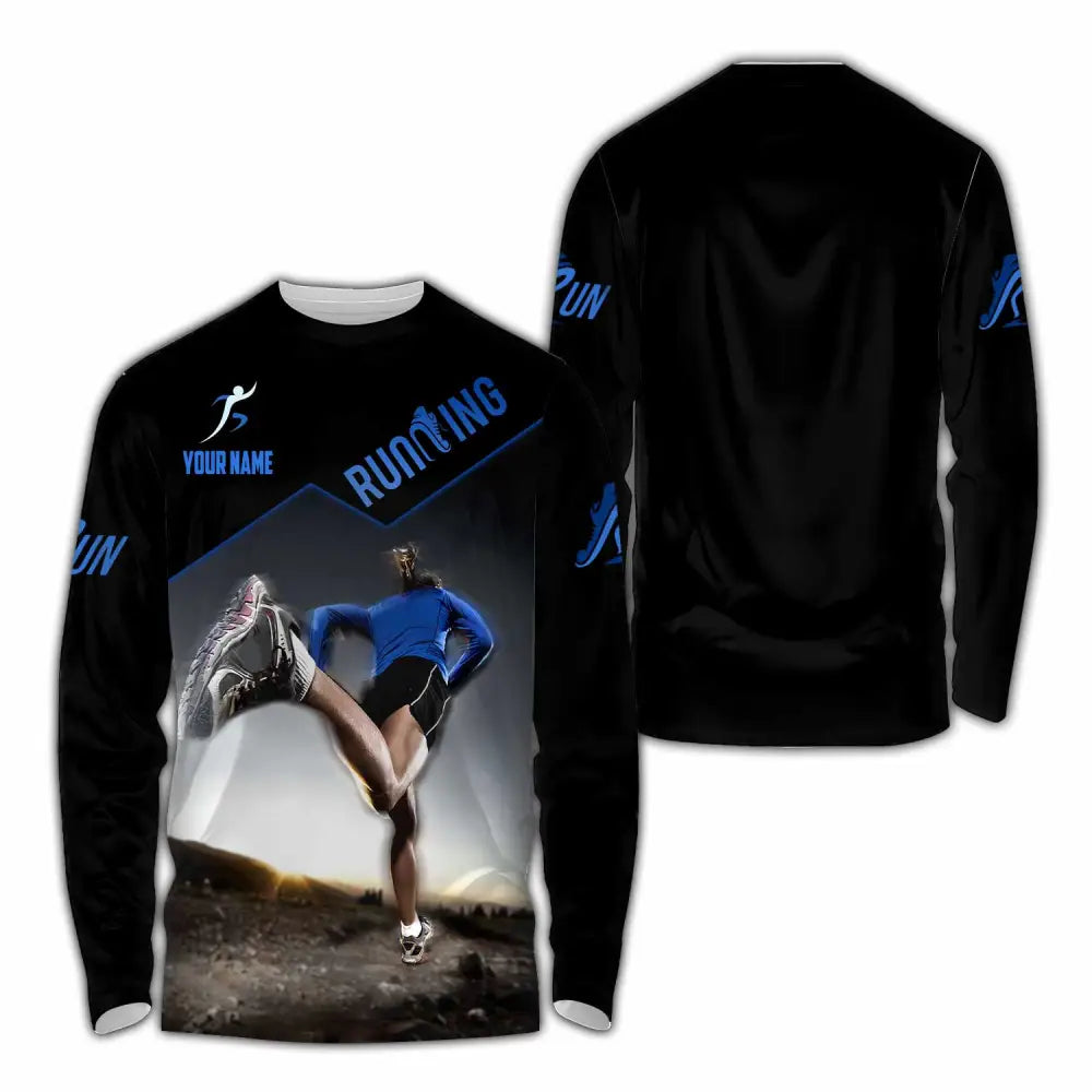 Unisex Shirt - Custom Running Sport Shirt Long Sleeve Shirt / S T-shirt